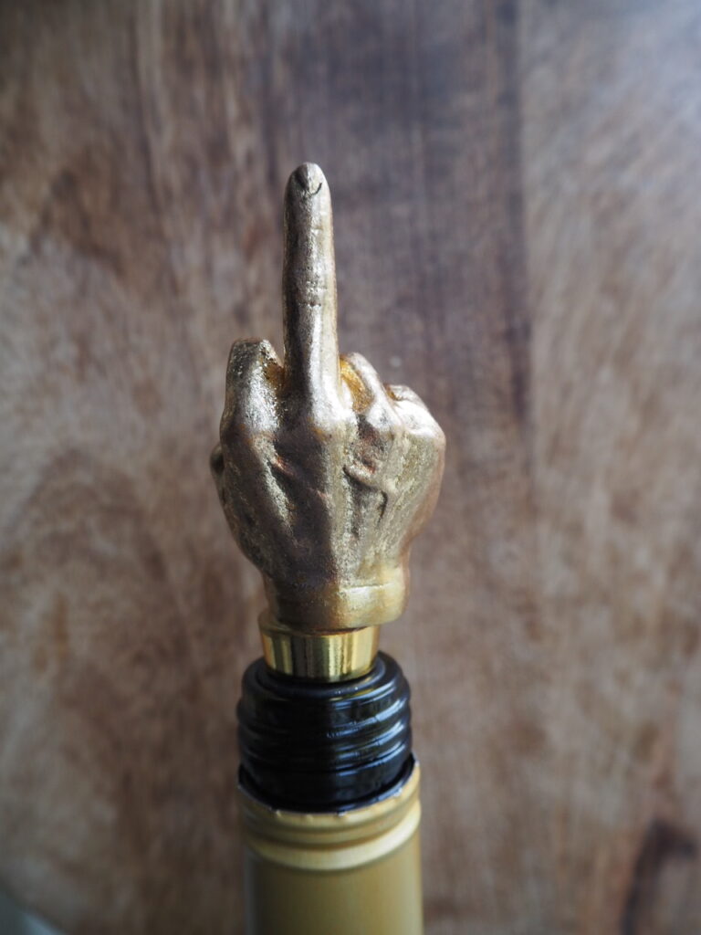Middle finger Bottle Stopper - Image 3