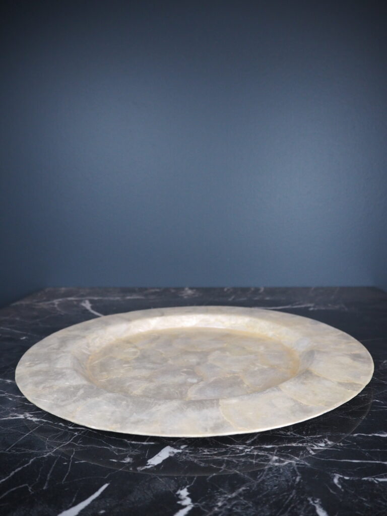 Capiz charger plate