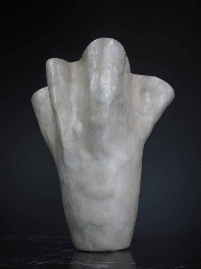 Capiz wavy vase 30 cm