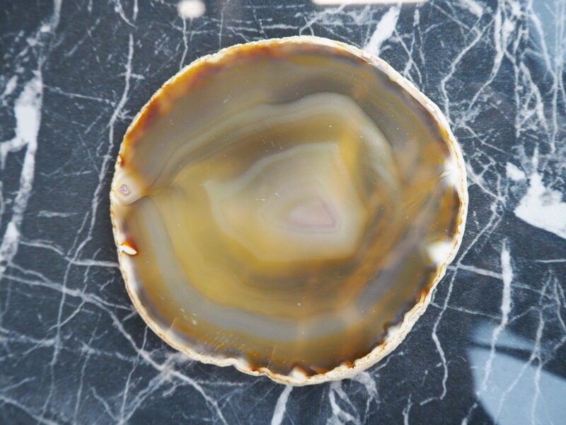 Coaster agate natural brown