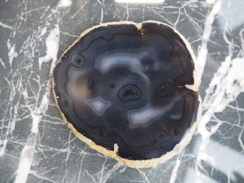 Coaster agate black