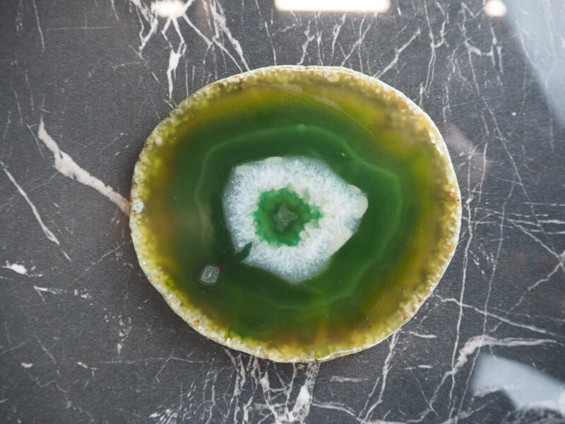Coaster agate green
