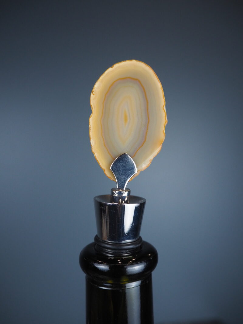Bottle stopper agate natural brown