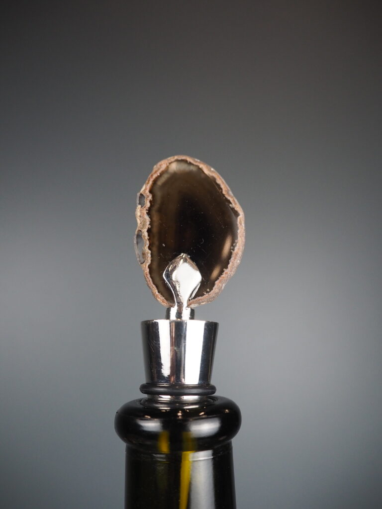 Bottle stopper agate black