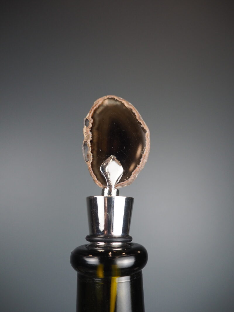 Bottle stopper agate black