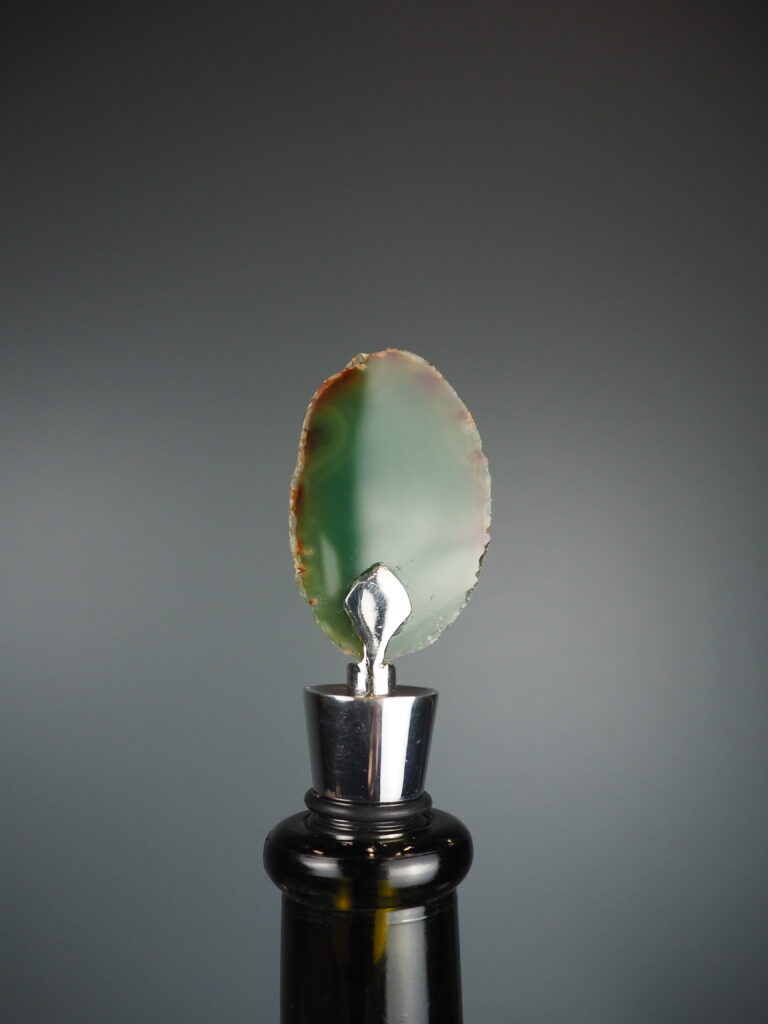 Bottle stopper agate green