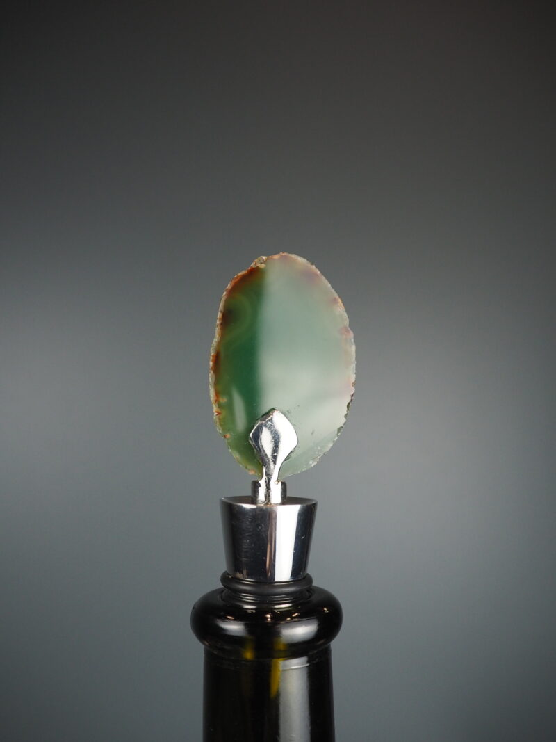 Bottle stopper agate green