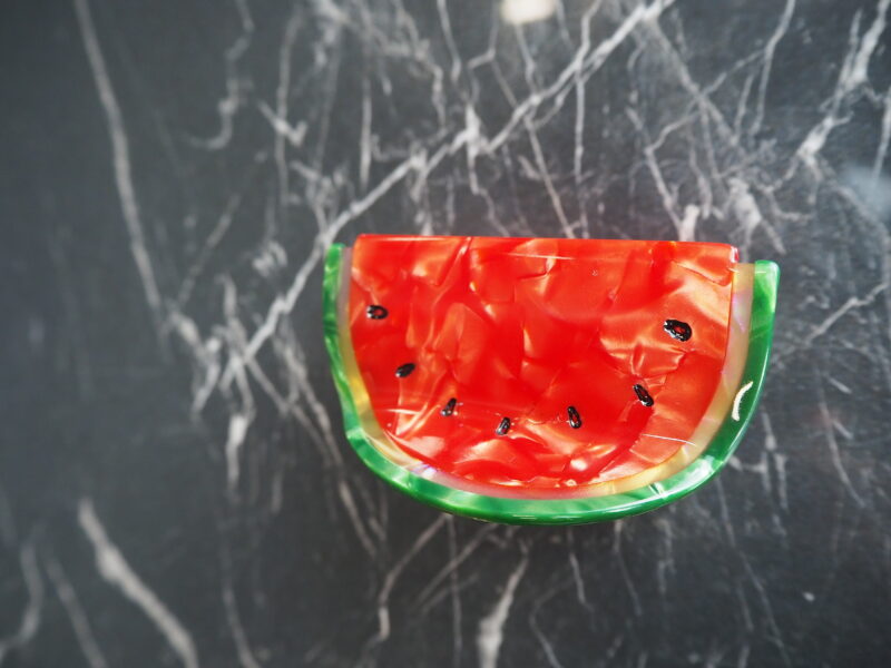 Watermelon  slice  hairclip