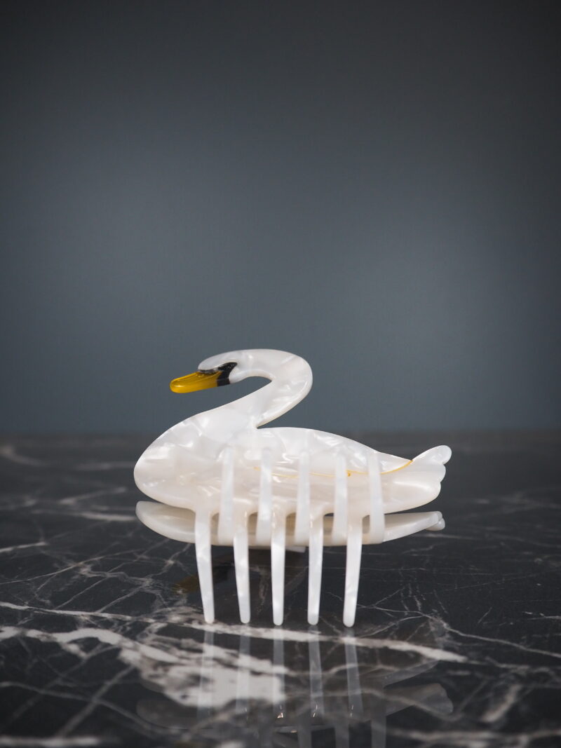 Swan  hairclip