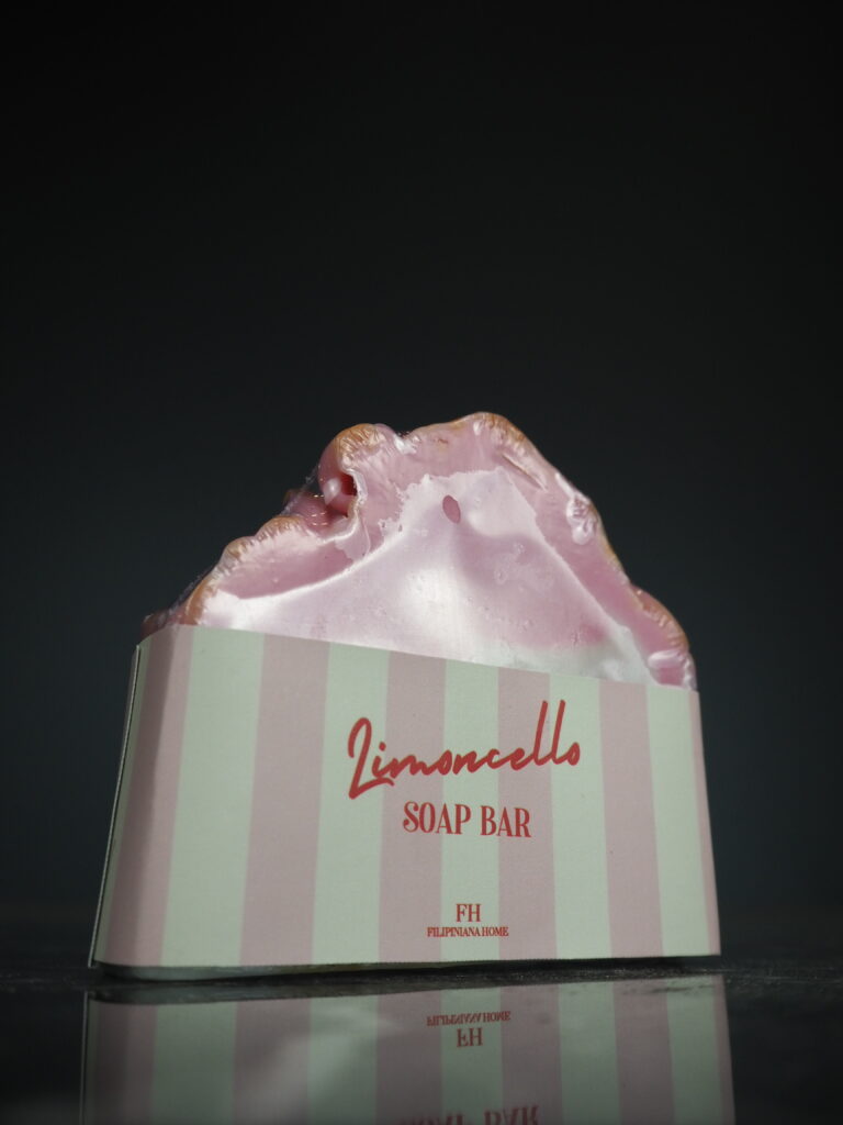 Striped soap bar pink limoncello - Image 2
