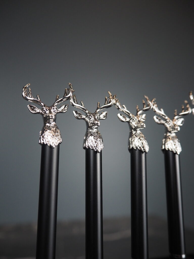 Silver moose ball pen - Image 2