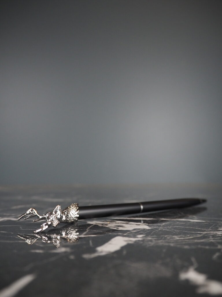 Silver moose ball pen - Image 3