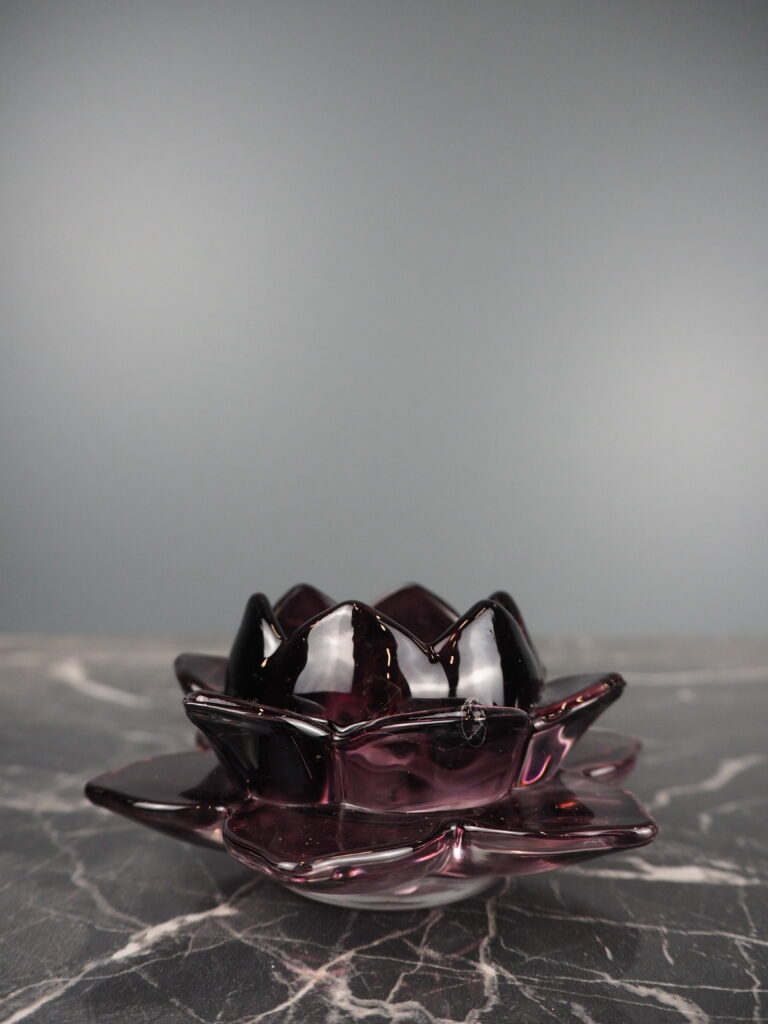 LUSINA glass CH maroon