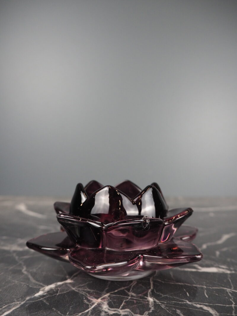 LUSINA glass CH maroon