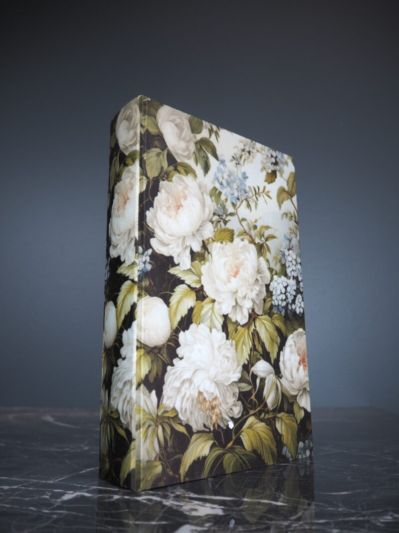 Flora white book box