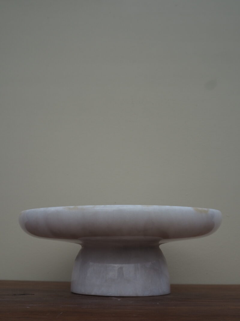 Cake stand marble white