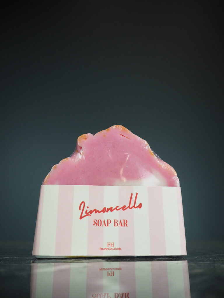 Striped soap bar pink limoncello