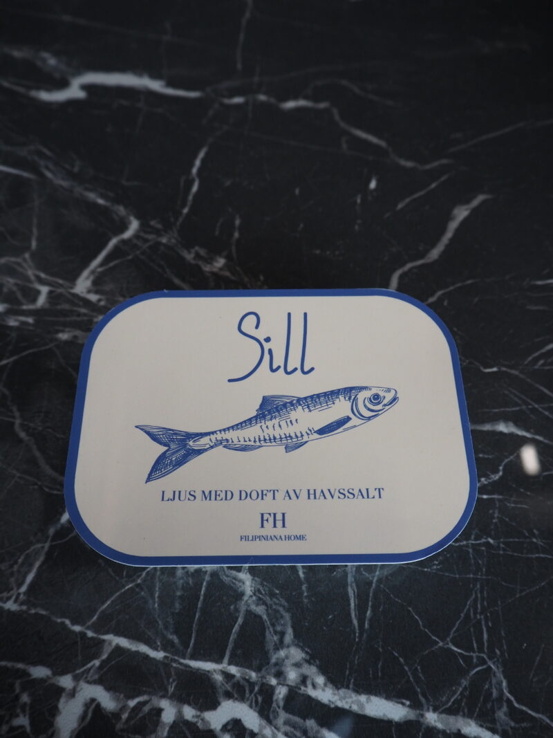 Sill tin candle seasalt & sage