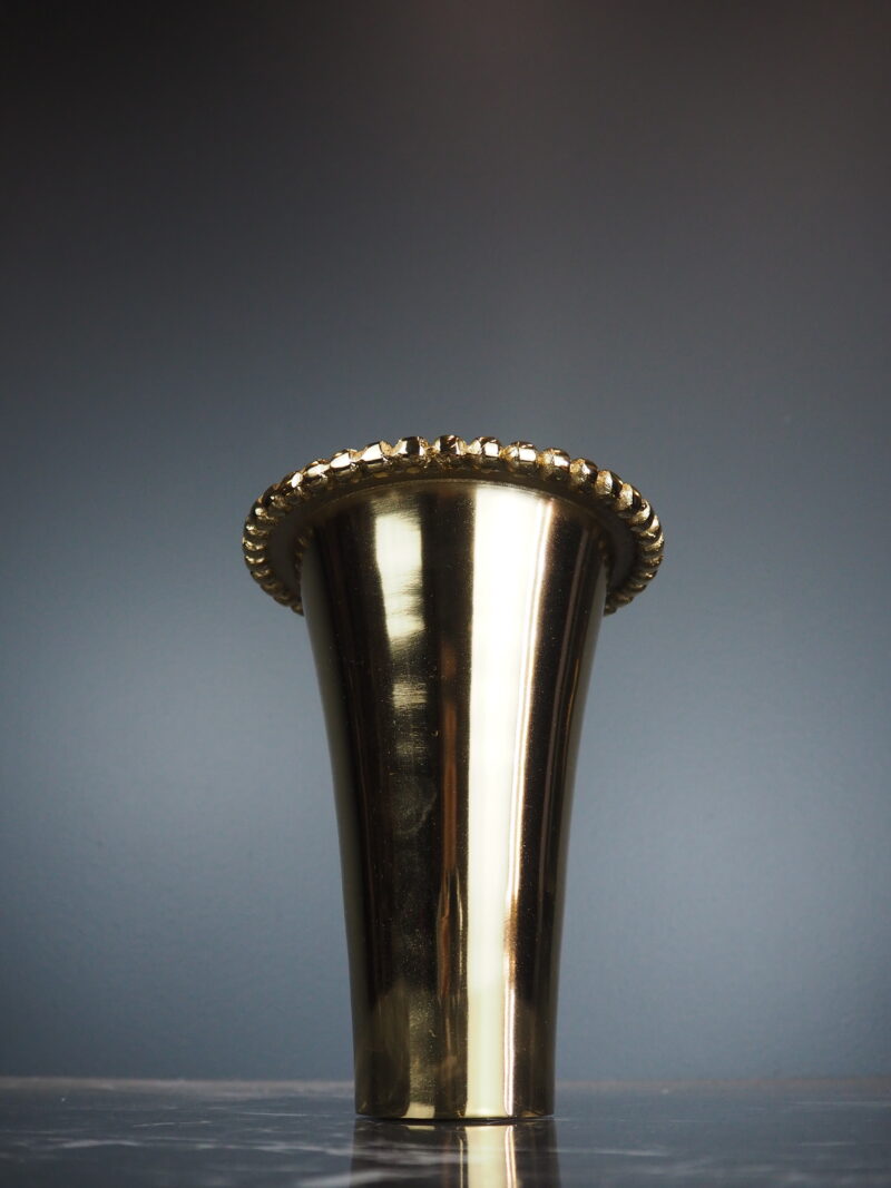 Marion tulip vase gold