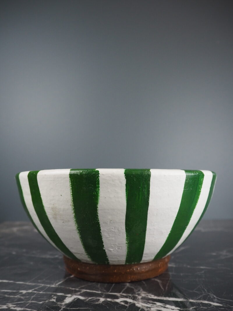Striato Bowl White/Green