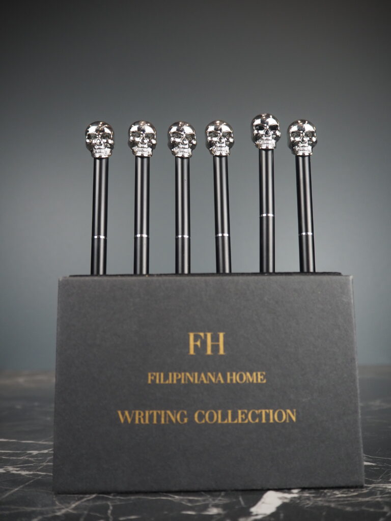 Silver scull ball pen