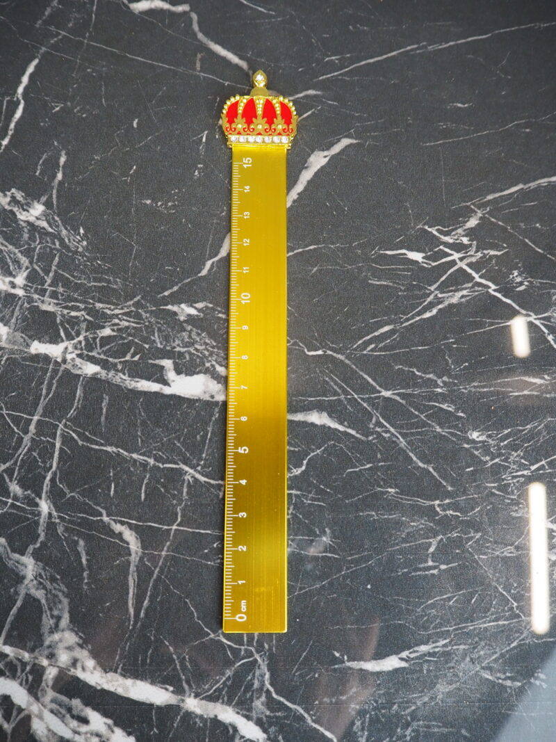 Crown ruler metal