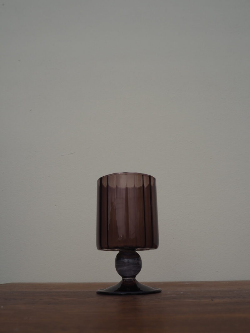 Sway wine glass brown/smoke