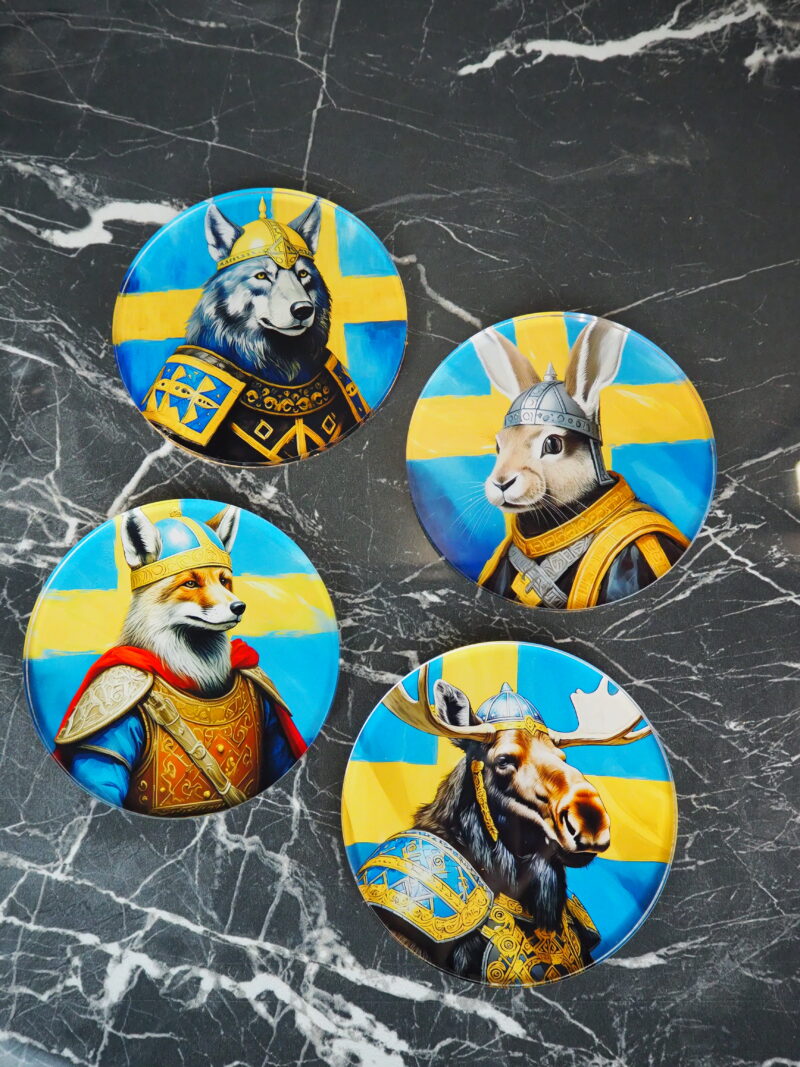 Swedish royal magnets 4 ass