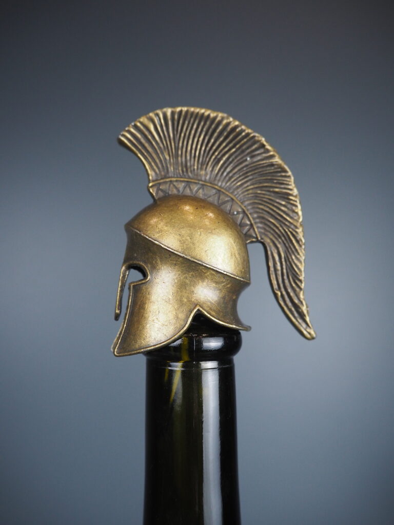 Viking helmet bottle stopper