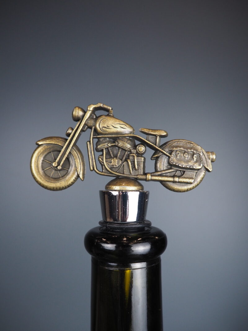 Motorbike bottle stopper