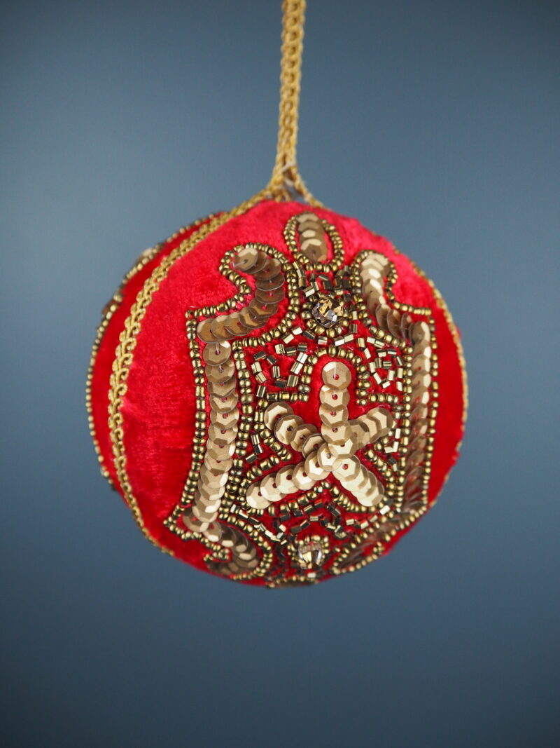 Ball golden/red