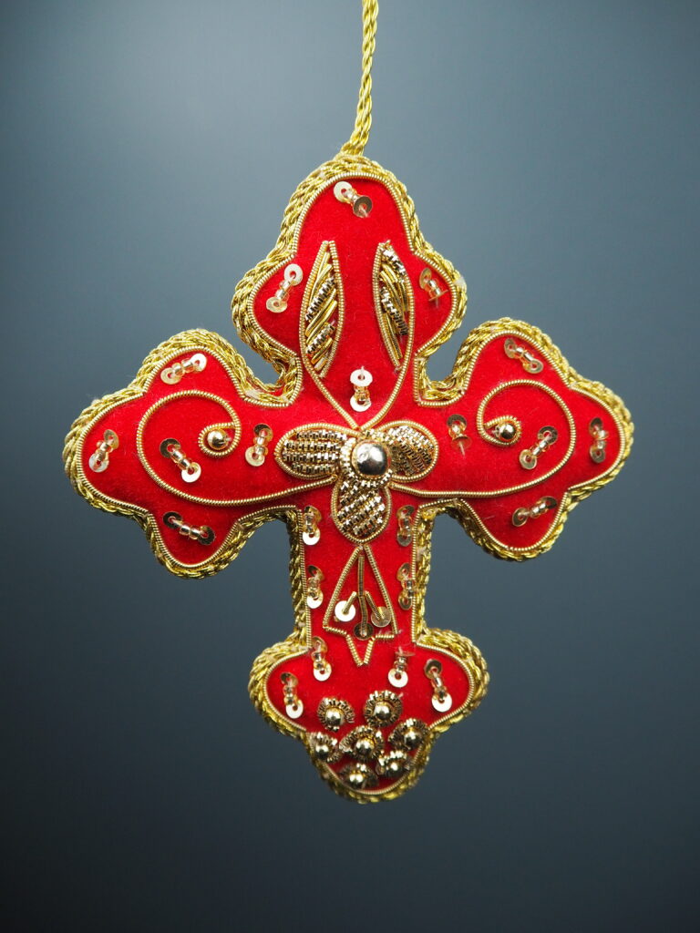 Cross red/golden