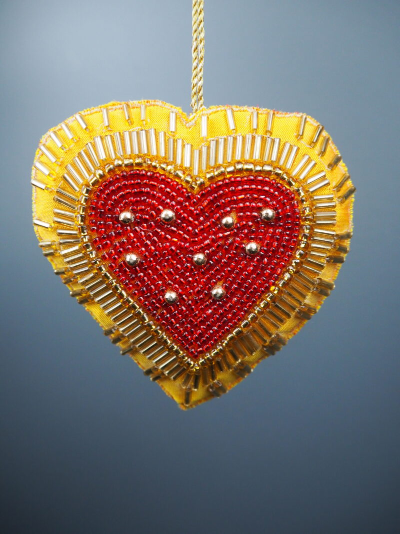 Heart red/golden