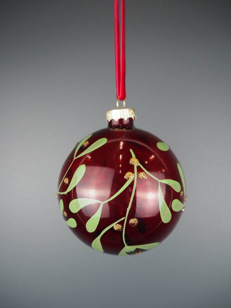 Glass ball red