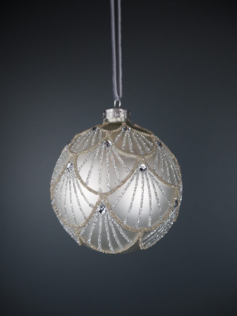 Glass ball white