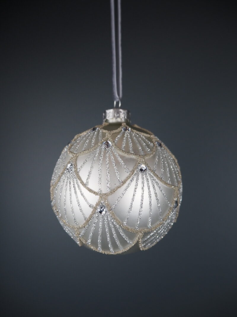 Glass ball white