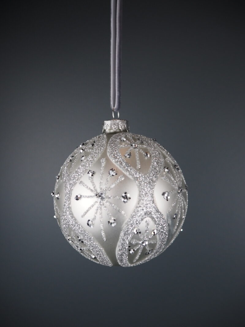 Glass ball white
