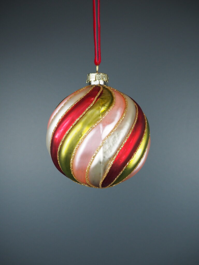 Glass ball multi swirl