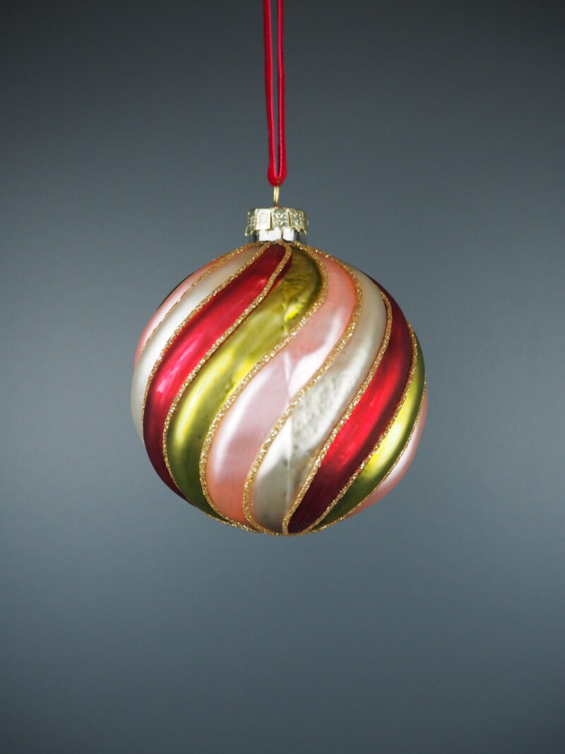 Glass ball multi swirl