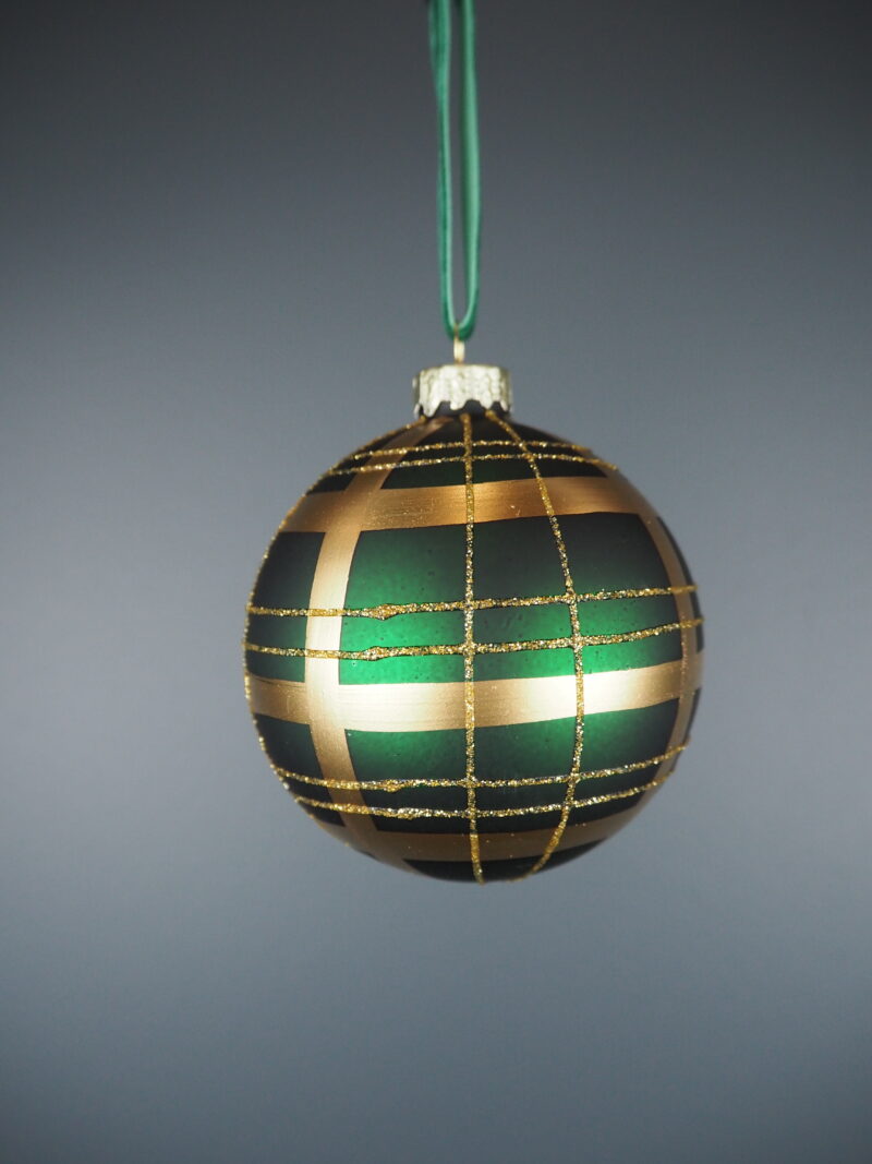 Glass ball green check