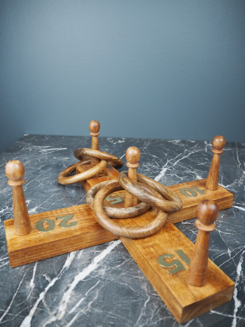 Wooden hoopla game