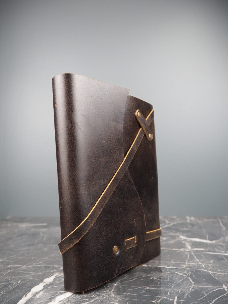 Vintage leather journal w string closure