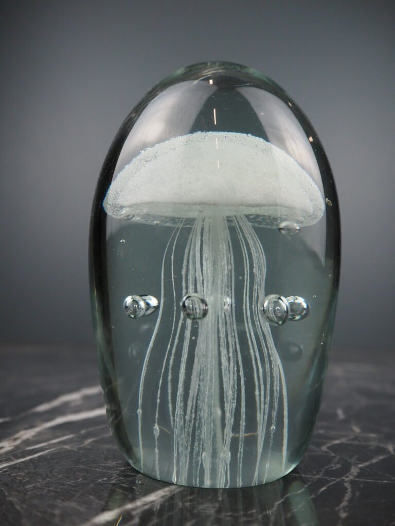 Jellyfish white glass L