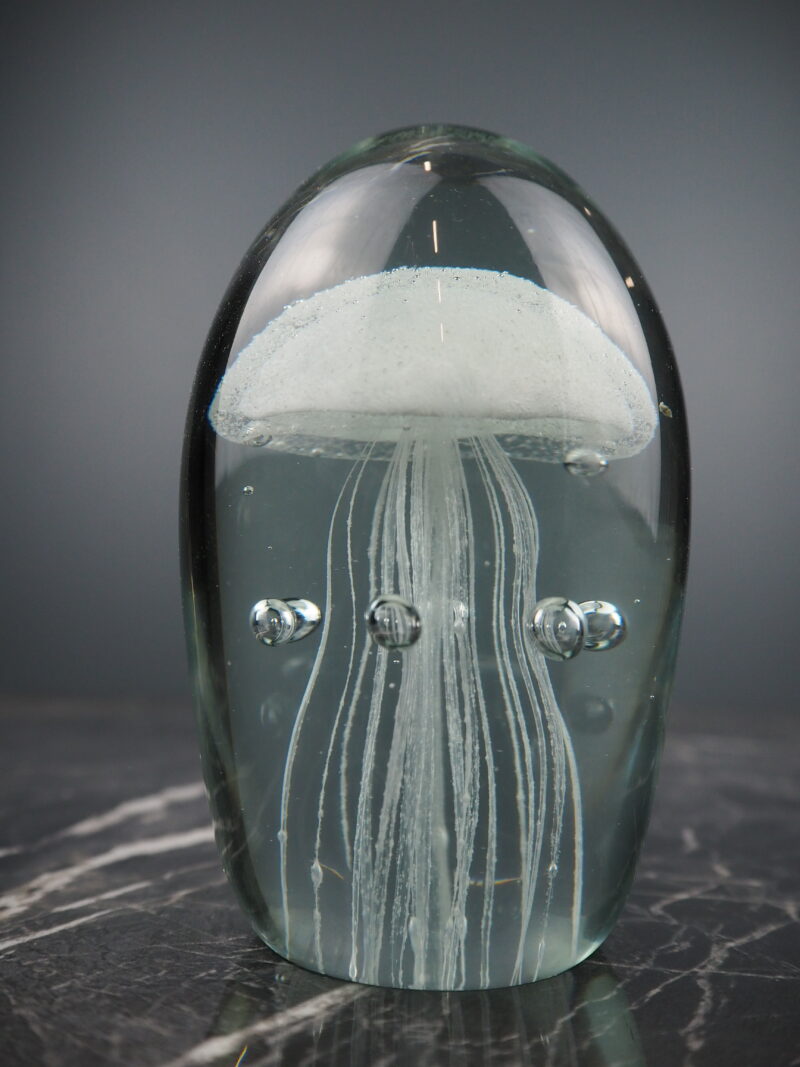Jellyfish white glass L