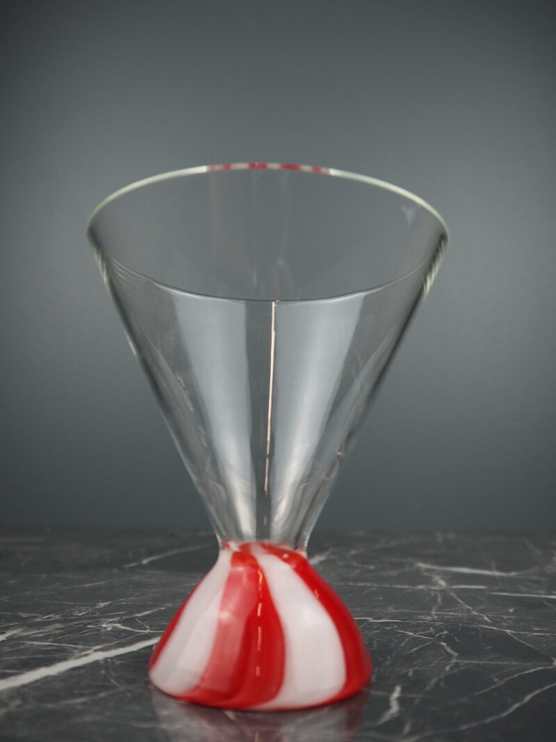 Coctail glass red