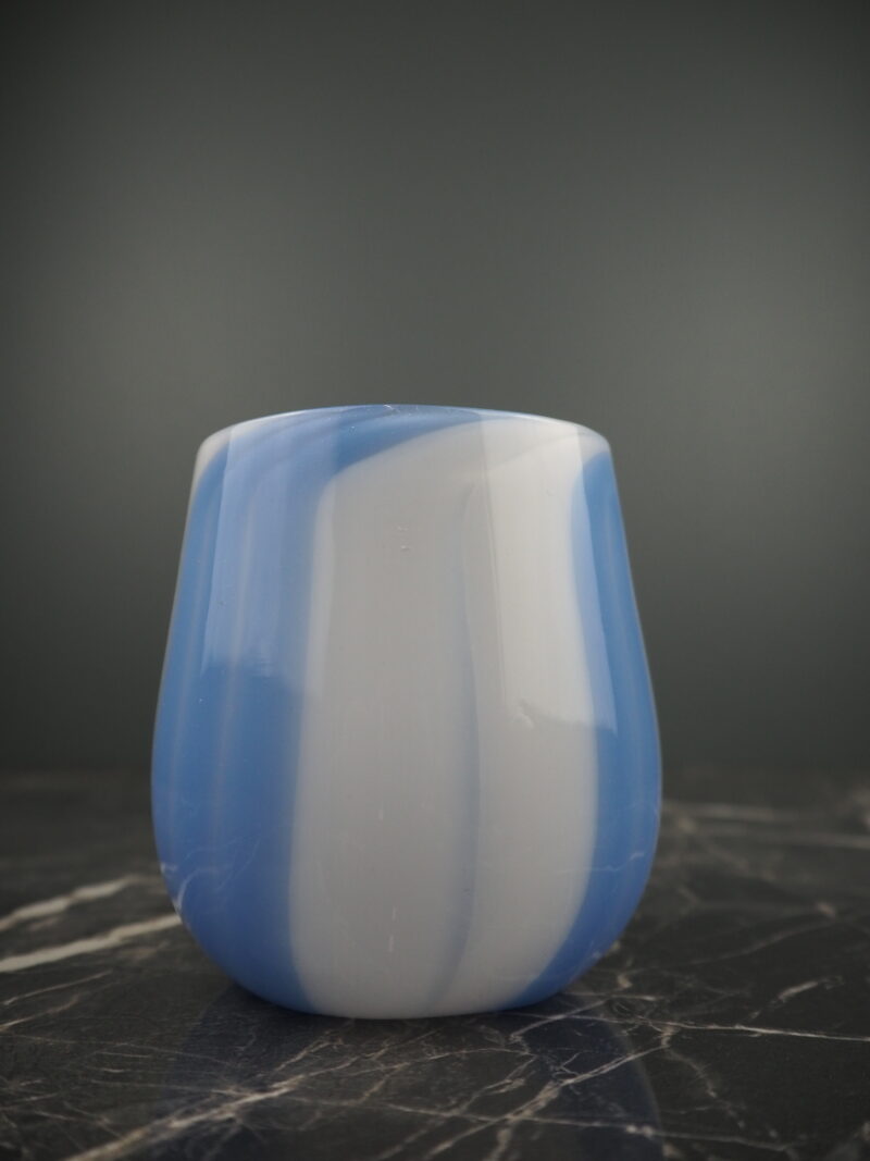 Glass blue/white