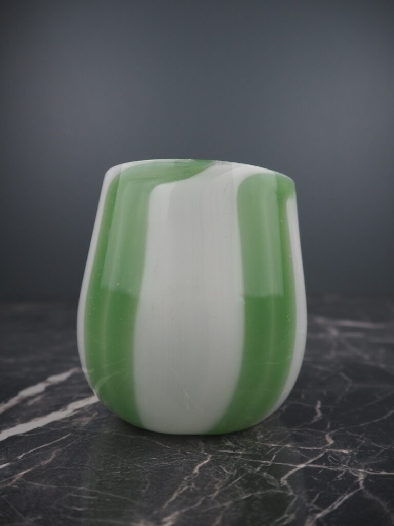 Glass green/white