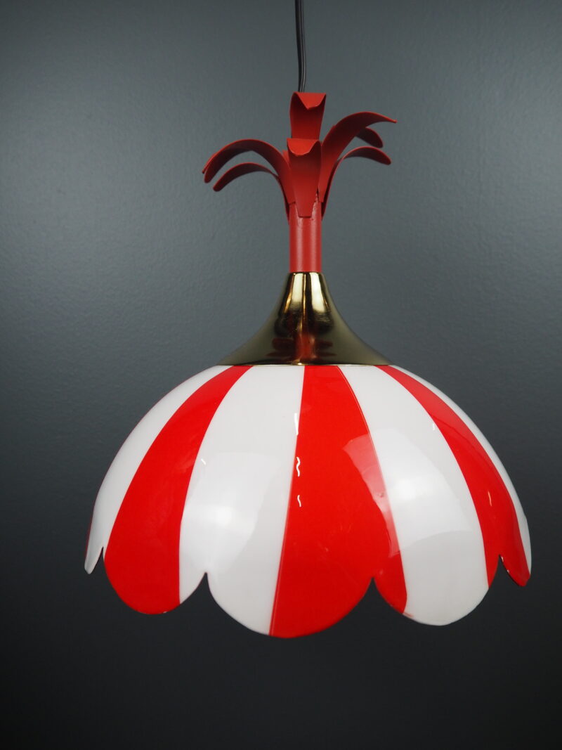 Stripe lamp L red/white