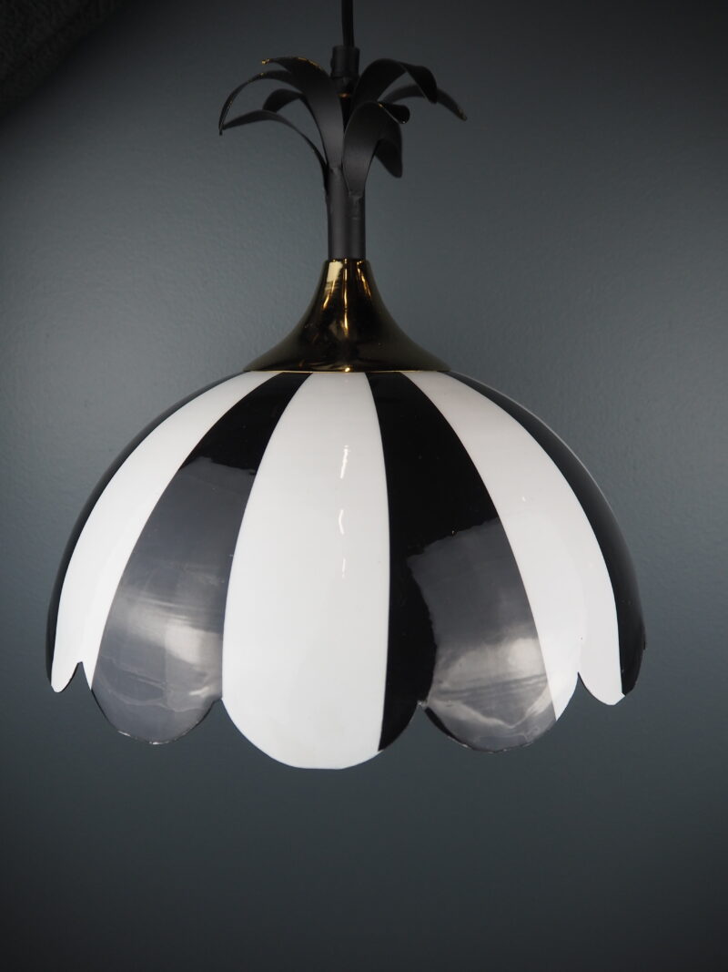 Stripe lamp M black/white