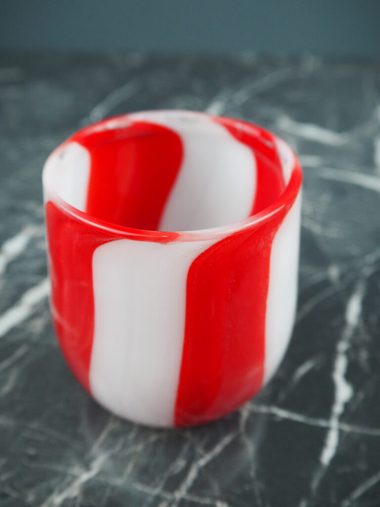 Glass red/white - Image 2